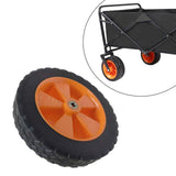 Maxbell 2x 7 inch Foldable Wagon Replacement Wheel Double Bearing Rubber