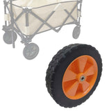 Maxbell 2x 7 inch Foldable Wagon Replacement Wheel Double Bearing Rubber
