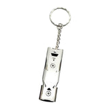 Maxbell 4xDouble Pipe Whistle Lifesaving Emergency SOS Outdoor Survival silver