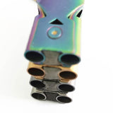 Maxbell 2xDouble Pipe Whistle Lifesaving Emergency SOS Outdoor Survival silver