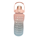 Maxbell 2L Sport Water Bottle Portable Large Capacity Drinking Cup with Straw Pink - Aladdin Shoppers