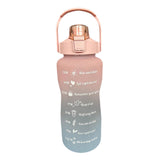 Maxbell 2L Sport Water Bottle Portable Large Capacity Drinking Cup with Straw Pink - Aladdin Shoppers