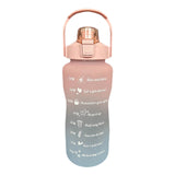 Maxbell 2L Sport Water Bottle Portable Large Capacity Drinking Cup with Straw Pink - Aladdin Shoppers
