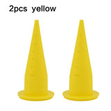 Maxbell 2x2 Piece Fishing Boilie Spare Nozzles Bait Making Accessories Yellow