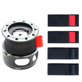 Maxbell 2x4x Fishing Spool Belt Fishing Tackle Belt Band Durable Fishing Tools Accs S