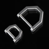 Maxbell 1PC Lock Buckles Keyring Lightweight Titanium Alloy Sturdy for Hiking S - Aladdin Shoppers