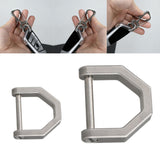 Maxbell 1PC Lock Buckles Keyring Lightweight Titanium Alloy Sturdy for Hiking S - Aladdin Shoppers