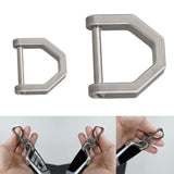 Maxbell 1PC Lock Buckles Keyring Lightweight Titanium Alloy Sturdy for Hiking S - Aladdin Shoppers