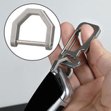 Maxbell 1PC Lock Buckles Keyring Lightweight Titanium Alloy Sturdy for Hiking S - Aladdin Shoppers