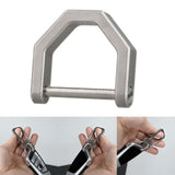 Maxbell 1PC Lock Buckles Keyring Lightweight Titanium Alloy Sturdy for Hiking S - Aladdin Shoppers