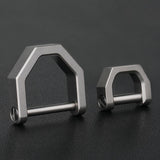 Maxbell 1PC Lock Buckles Keyring Lightweight Titanium Alloy Sturdy for Hiking L - Aladdin Shoppers