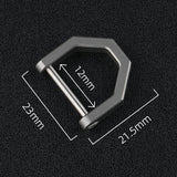 Maxbell 1PC Lock Buckles Keyring Lightweight Titanium Alloy Sturdy for Hiking L - Aladdin Shoppers