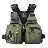 Maxbell Life Jacket Sailing Water Ski Professional Kayaking Fishing Vest for Men Green - Aladdin Shoppers