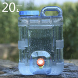 Maxbell 2x20L Capacity Water Container with Faucet Drink Dispenser for Hiking Car