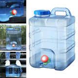 Maxbell 2x20L Capacity Water Container with Faucet Drink Dispenser for Hiking Car