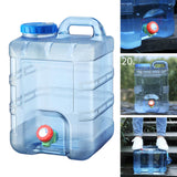 Maxbell 2x20L Capacity Water Container with Faucet Drink Dispenser for Hiking Car