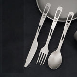 Maxbell Portable Titanium Knife Tableware Outdoor Cutlery for Camping School Fishing - Aladdin Shoppers
