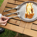 Maxbell Portable Titanium Knife Tableware Outdoor Cutlery for Camping School Fishing - Aladdin Shoppers