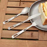 Maxbell Portable Titanium Knife Tableware Outdoor Cutlery for Camping School Fishing - Aladdin Shoppers