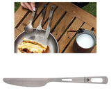Maxbell Portable Titanium Knife Tableware Outdoor Cutlery for Camping School Fishing - Aladdin Shoppers