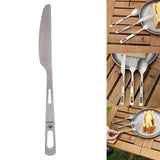 Maxbell Portable Titanium Knife Tableware Outdoor Cutlery for Camping School Fishing - Aladdin Shoppers