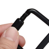 Maxbell 5Pcs Carabiner Clip Backpack Hanger Heavy Duty for Hiking Camping Mountain Black - Aladdin Shoppers