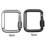 Maxbell 5Pcs Carabiner Clip Backpack Hanger Heavy Duty for Hiking Camping Mountain Black - Aladdin Shoppers