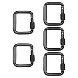Maxbell 5Pcs Carabiner Clip Backpack Hanger Heavy Duty for Hiking Camping Mountain Black - Aladdin Shoppers