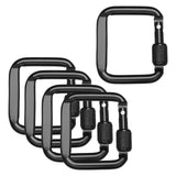 Maxbell 5Pcs Carabiner Clip Backpack Hanger Heavy Duty for Hiking Camping Mountain Black - Aladdin Shoppers