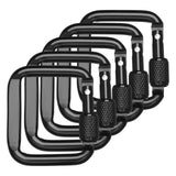 Maxbell 5Pcs Carabiner Clip Backpack Hanger Heavy Duty for Hiking Camping Mountain Black - Aladdin Shoppers