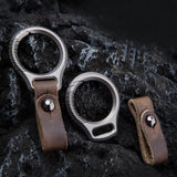 Maxbell 2xOutdoor Titanium Car Key Chain with Key Ring Hang Buckle Tool