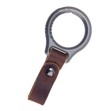 Maxbell 6xOutdoor Titanium Car Key Chain with Key Ring Hang Buckle Tool