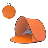 Maxbell Beach Tent Portable Sunshade Waterproof Pop up Tent for Camping Sea BBQ Orange - Aladdin Shoppers