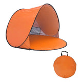 Maxbell Beach Tent Portable Sunshade Waterproof Pop up Tent for Camping Sea BBQ Orange - Aladdin Shoppers