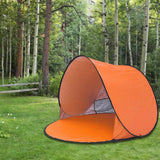 Maxbell Beach Tent Portable Sunshade Waterproof Pop up Tent for Camping Sea BBQ Orange - Aladdin Shoppers