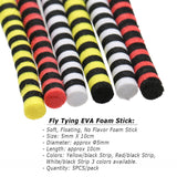 Maxbell Fly Tying Foam Cylinders Fly Tying Materials Equipment EVA for Rig Making 5Pcs White - Aladdin Shoppers