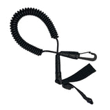Maxbell Kayak Paddle Leash with Mini Compass Coiled Lanyard Stretchable for Boating - Aladdin Shoppers