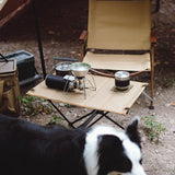 Maxbell Foldable Camping Table Detachable with Storage Bag Portable Desk for Garden Brown - Aladdin Shoppers