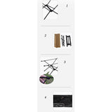 Maxbell Foldable Camping Table Detachable with Storage Bag Portable Desk for Garden Brown - Aladdin Shoppers