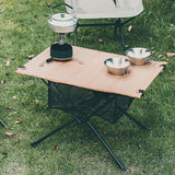 Maxbell Foldable Camping Table Detachable with Storage Bag Portable Desk for Garden Brown - Aladdin Shoppers