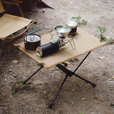 Maxbell Foldable Camping Table Detachable with Storage Bag Portable Desk for Garden Brown - Aladdin Shoppers