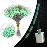 Maxbell 300Pcs Soft Silicone Fishing Bobber Beads Stoppers Connector Cylinder Shape M - Aladdin Shoppers