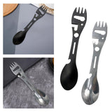 Maxbell Multifunctional Spork Spoon Wrench Portable for Camping Traveling Black - Aladdin Shoppers