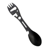 Maxbell Multifunctional Spork Spoon Wrench Portable for Camping Traveling Black - Aladdin Shoppers