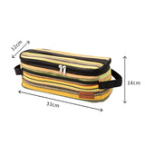 Maxbell Camping Cooking Utensils Organizer Handbag Outdoor Equipment Fashionable Colorful Stripes - Aladdin Shoppers