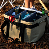 Maxbell Camping Bag Lunch Box Picnic Basket for Tourism Outdoor Activities School Khaki - Aladdin Shoppers