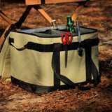 Maxbell Camping Bag Lunch Box Picnic Basket for Tourism Outdoor Activities School Khaki - Aladdin Shoppers