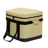 Maxbell Camping Bag Lunch Box Picnic Basket for Tourism Outdoor Activities School Khaki - Aladdin Shoppers