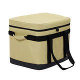 Maxbell Camping Bag Lunch Box Picnic Basket for Tourism Outdoor Activities School Khaki - Aladdin Shoppers