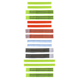 Maxbell 2xReflective Bands Wristband Reflector Tape Strips for Night Jogging Sports 35cm Green